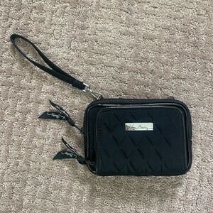 New Vera Bradley Black Quilted Wrist